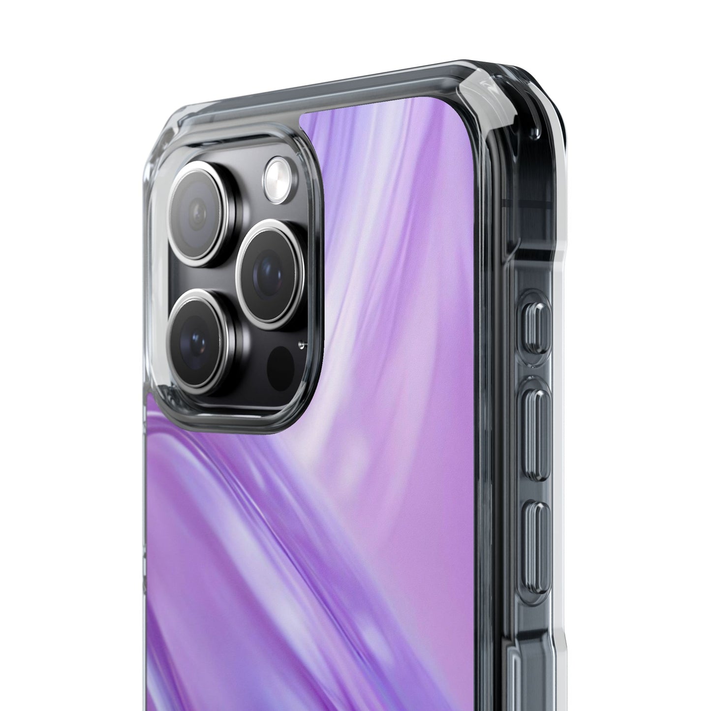 Clear Magnetic Phone Case – Lavender Wave