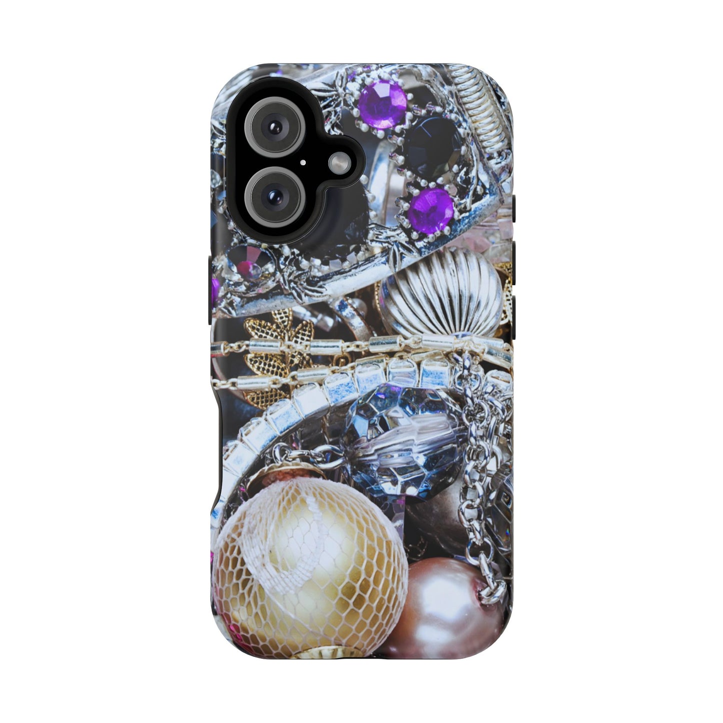 Wireless-Charging Compatible Case – Chrome Jewel
