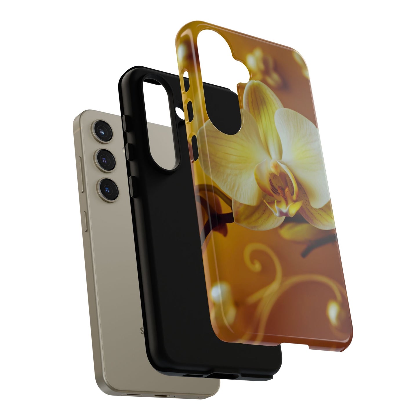 Protective Phone Case – Amber Orchid