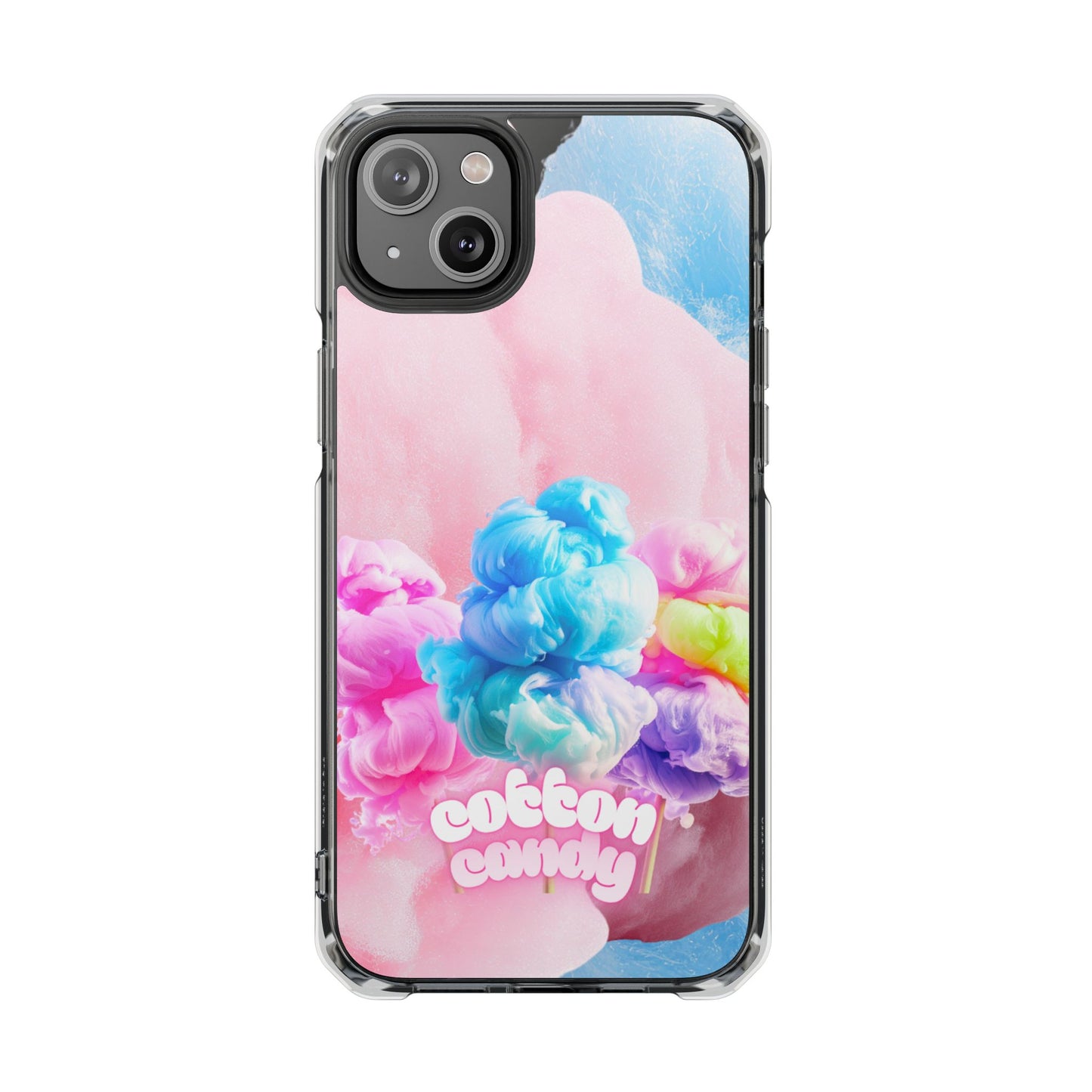 Clear Magnetic Phone Case – Cotton Candy Dream