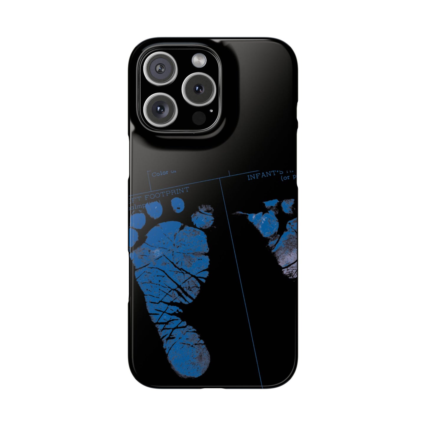 Snap Phone Case – Mom’s Little Blue Footprints
