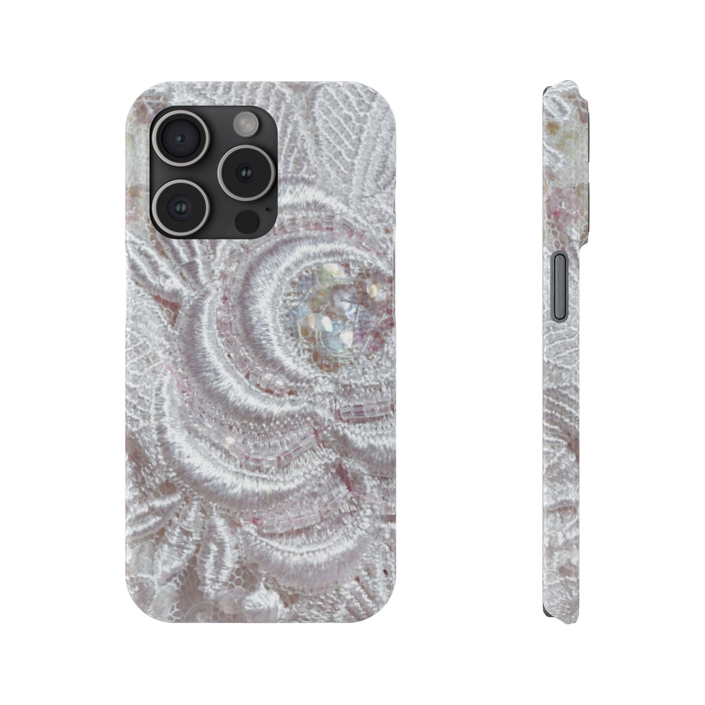 Slim Phone Case – Lace Veil