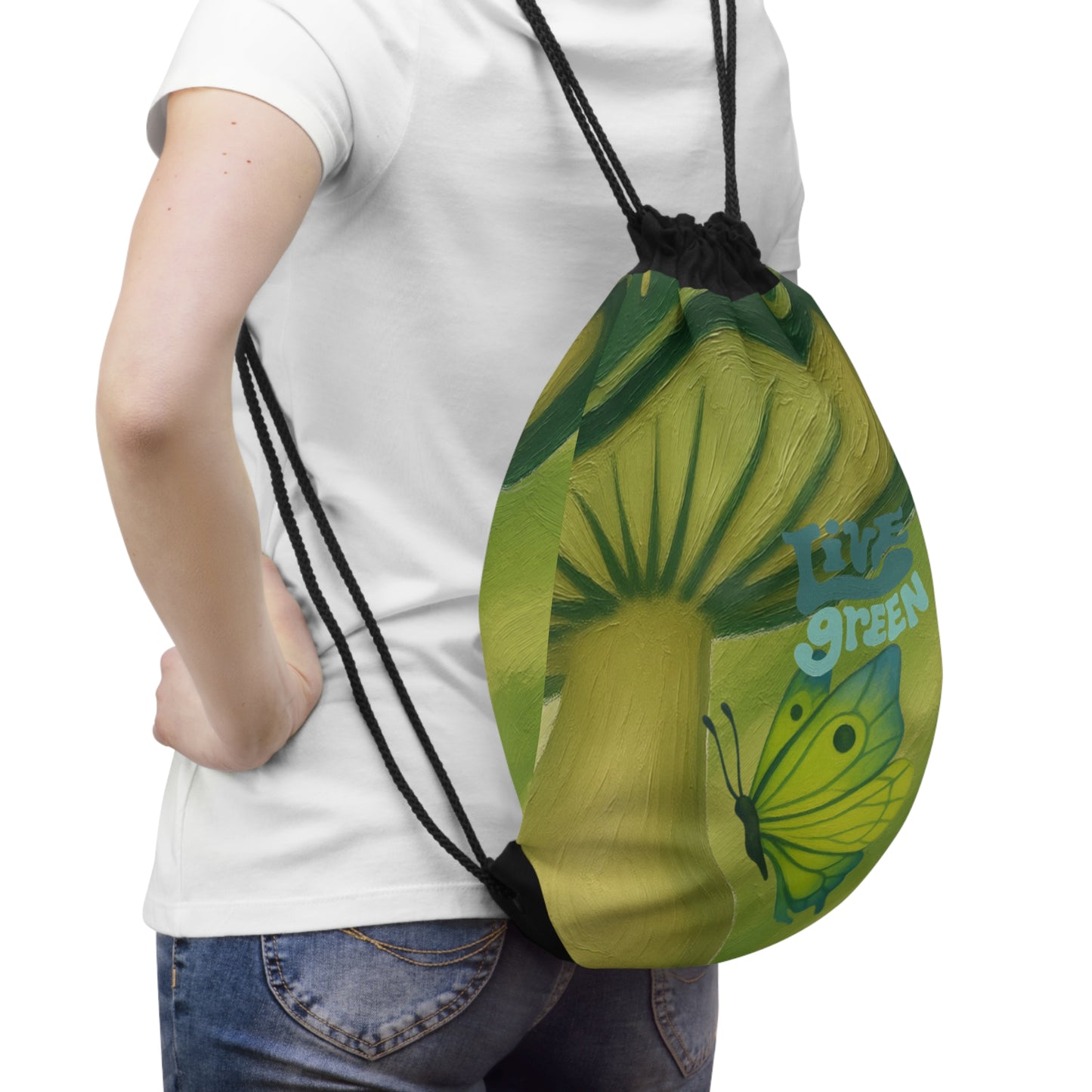 Drawstring Bag – Live Green