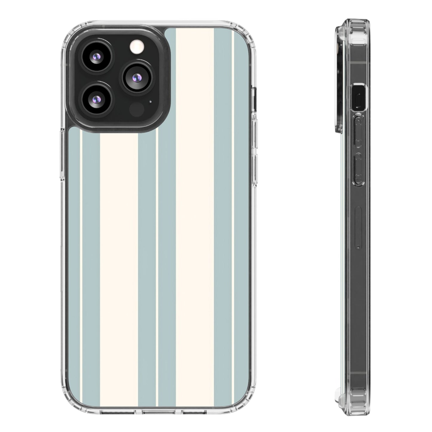 Clear Phone Case – Coastal Stripe