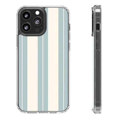 Clear Phone Case – Coastal Stripe