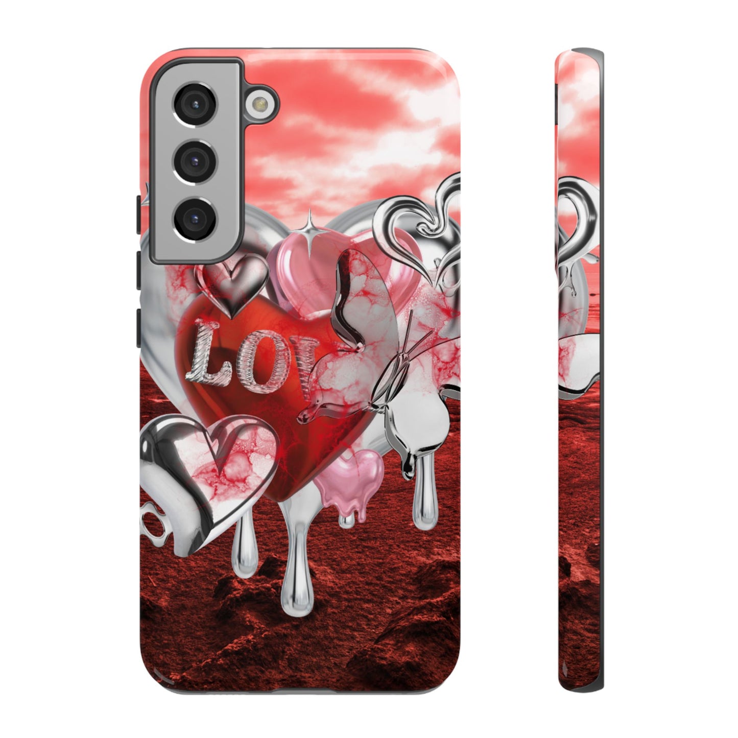 Protective Phone Case – Chrome Love