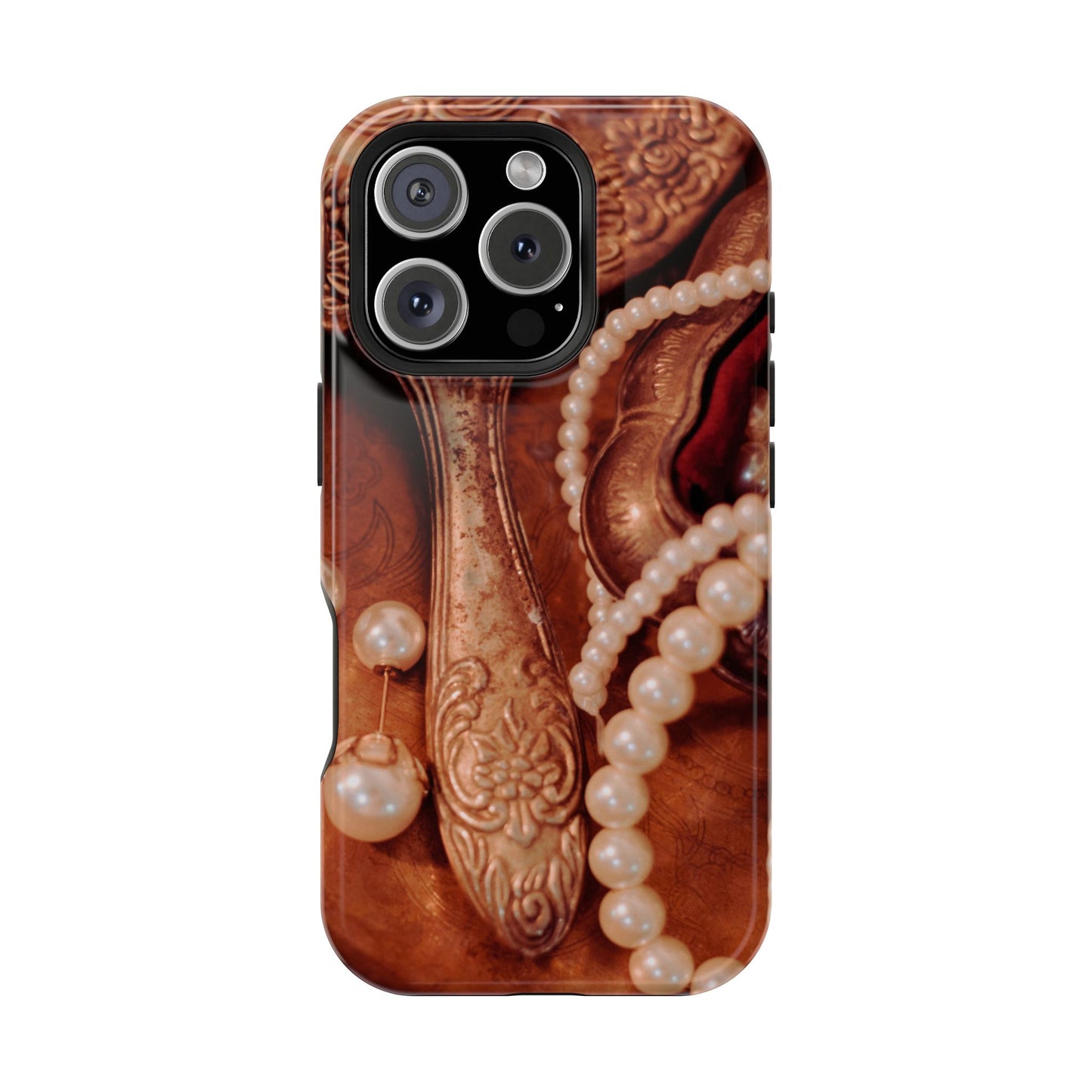 Wireless-Charging Compatible Case – Bronze Vanity