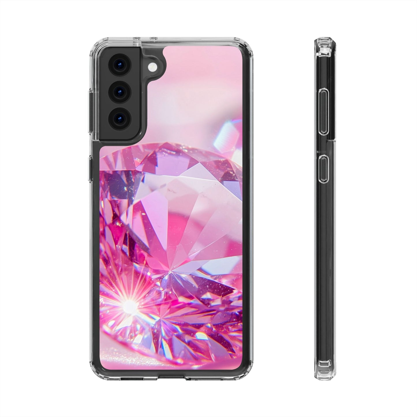 Clear Phone Case – Pink Ice