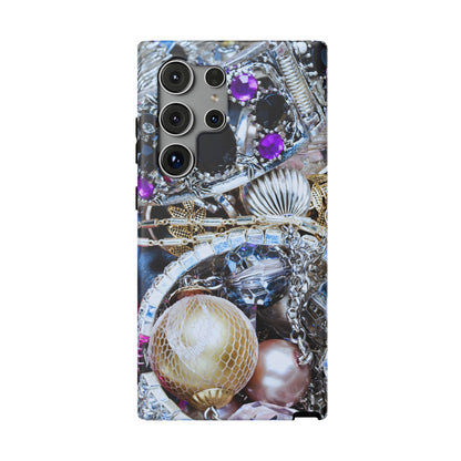 Impact-Resistant Phone Case – Chrome Jewel