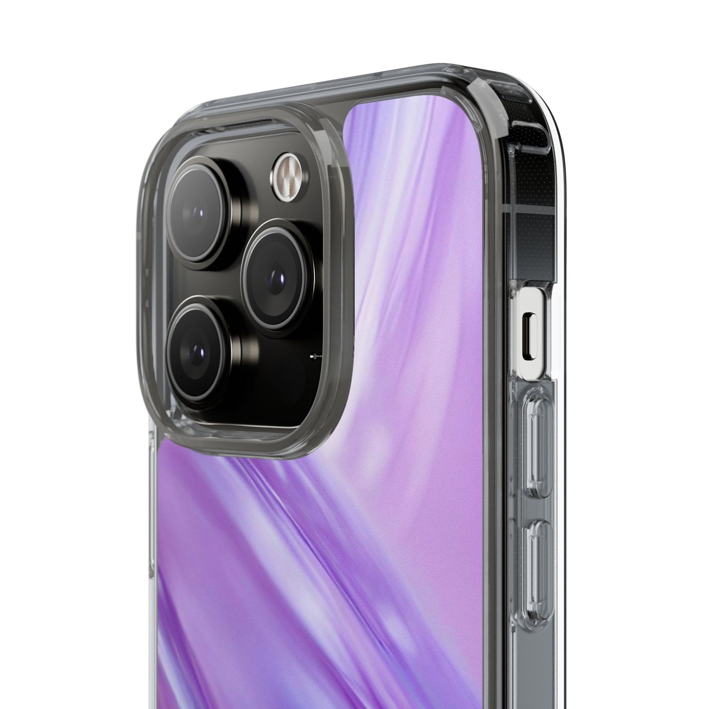 Clear Phone Case – Lavender Wave