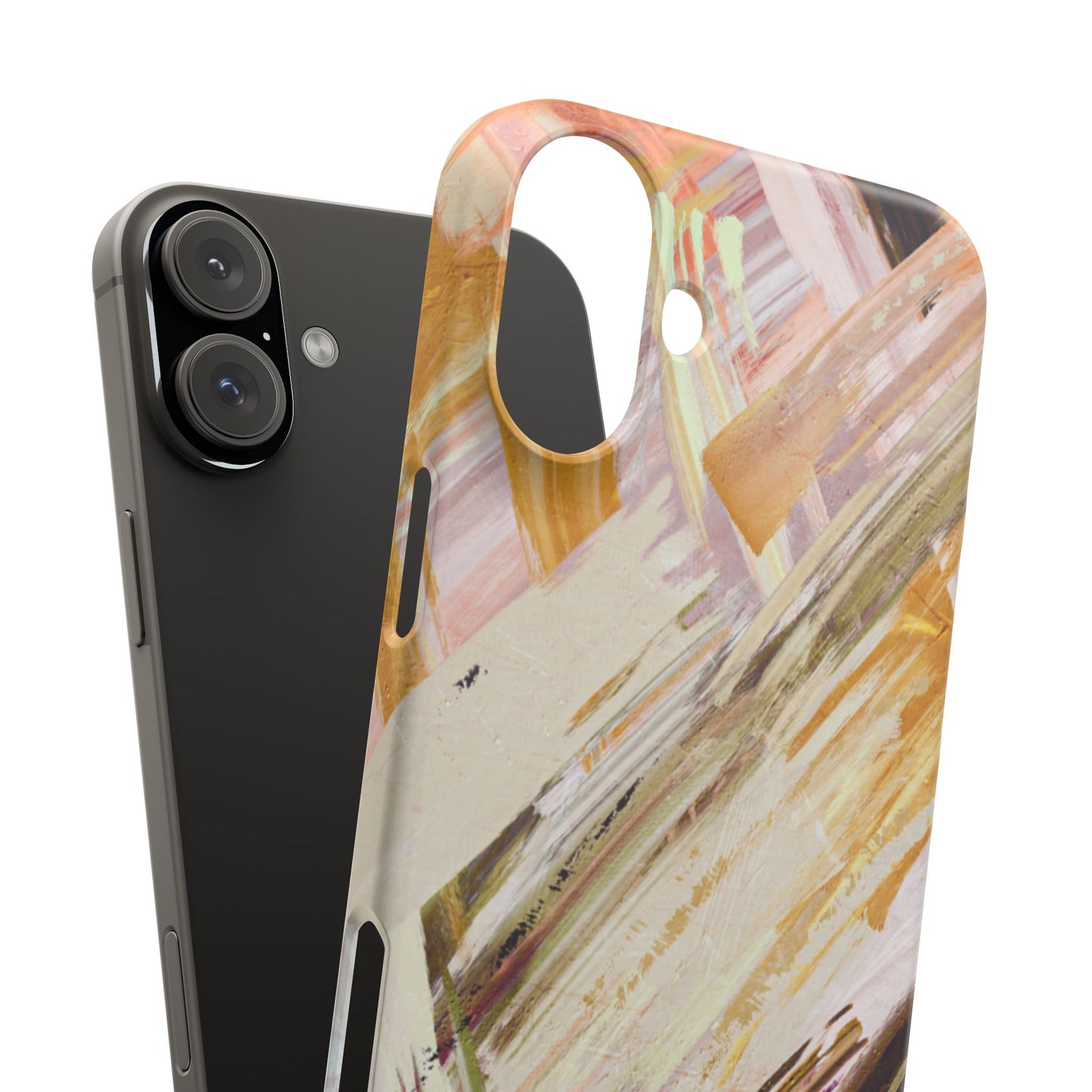 Snap Phone Case – Brush & Bronze