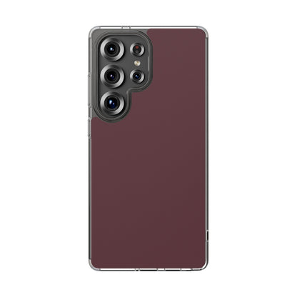 Clear Phone Case – Mulled Wine – Compatible with iPhone 13–17 & Samsung Galaxy S25–S26 Series