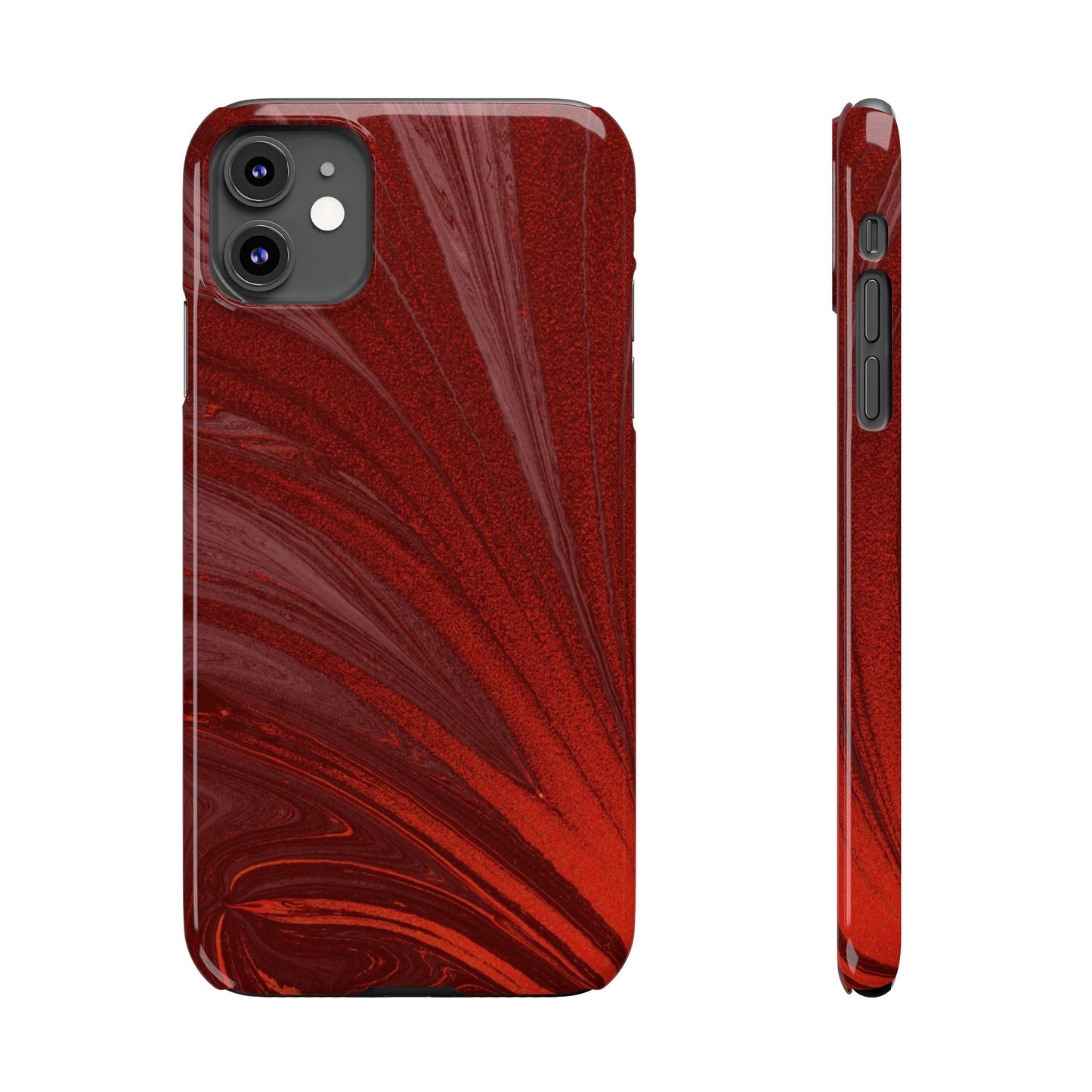 Slim Phone Case — Crimson Current