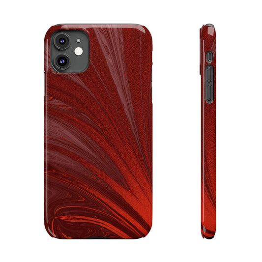 Slim Phone Case — Crimson Current