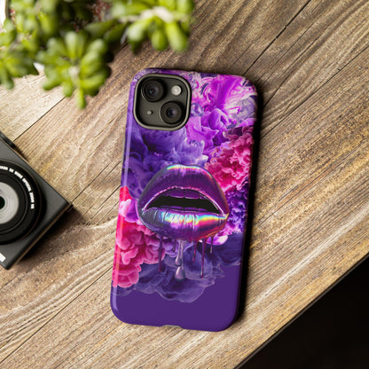Protective Phone Case – Purple Haze Lips