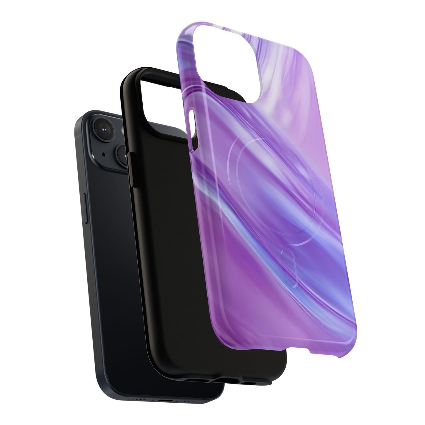 Protective Magnetic Phone Case – Lavender Wave