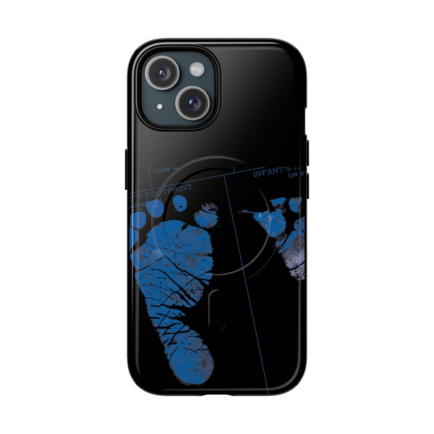 Protective Magnetic Phone Case – Mom’s Little Blue Footprints