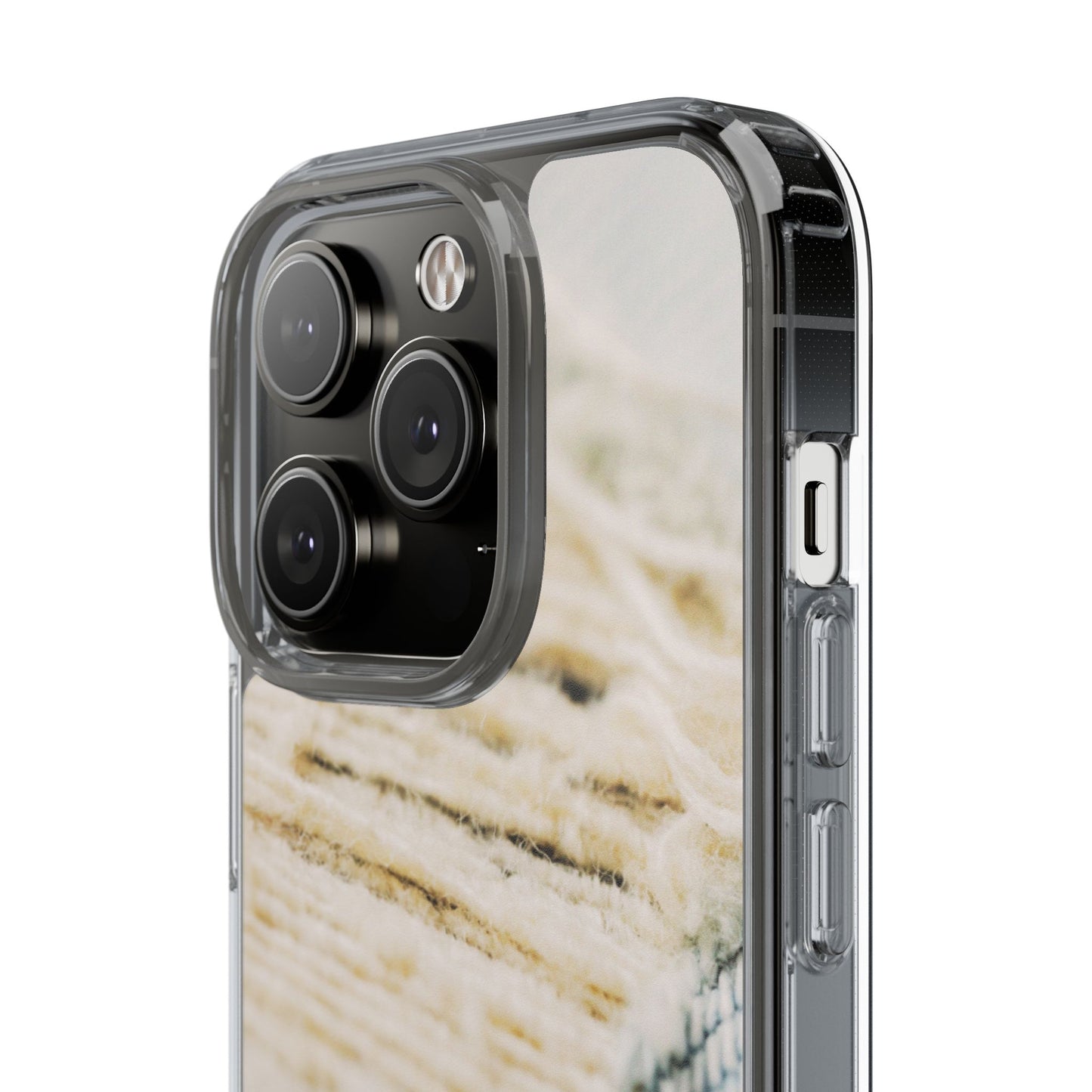 Clear Phone Case – Woven Warmth
