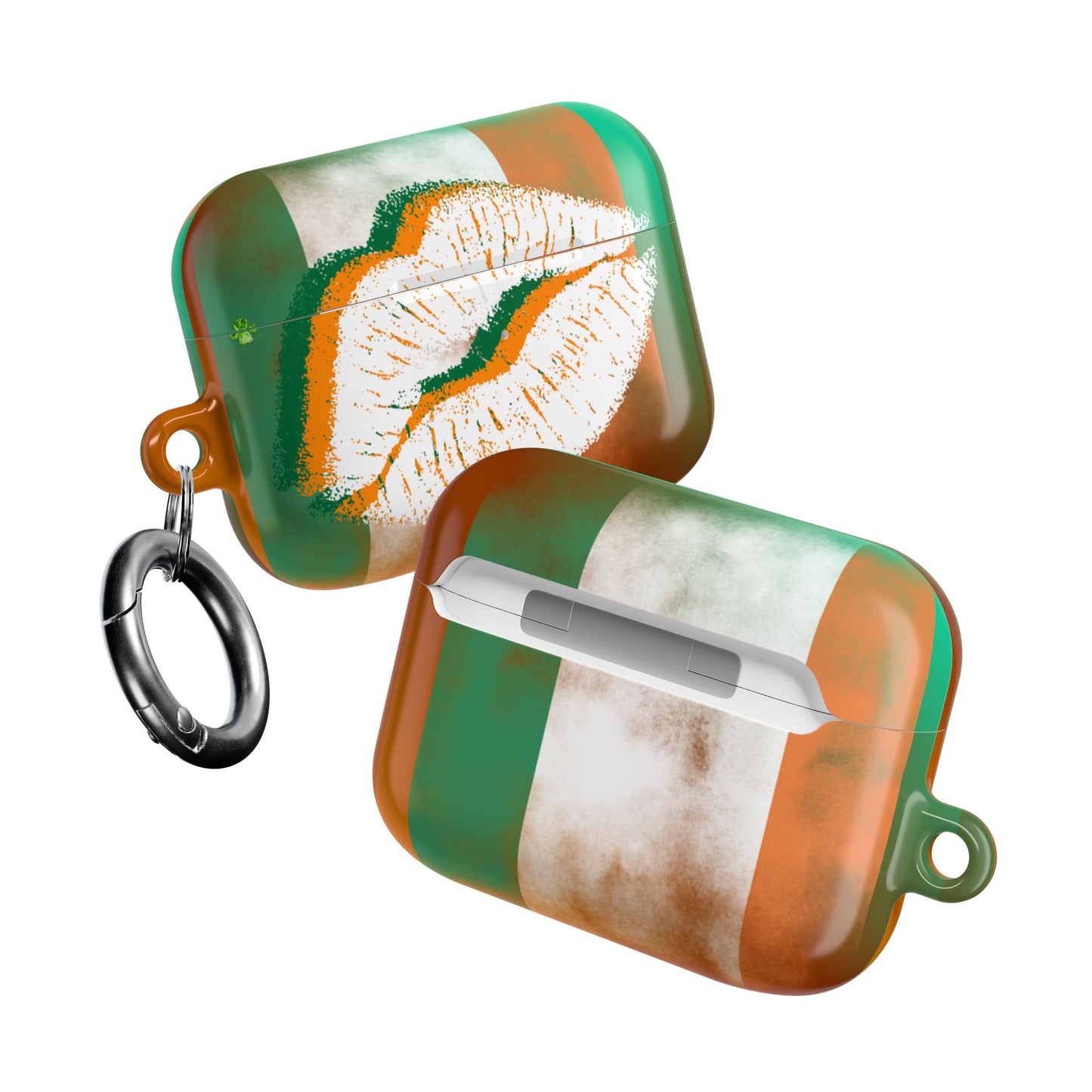 Wireless Earbud Case Cover – Irish Lip St. Patrick’s Day Design