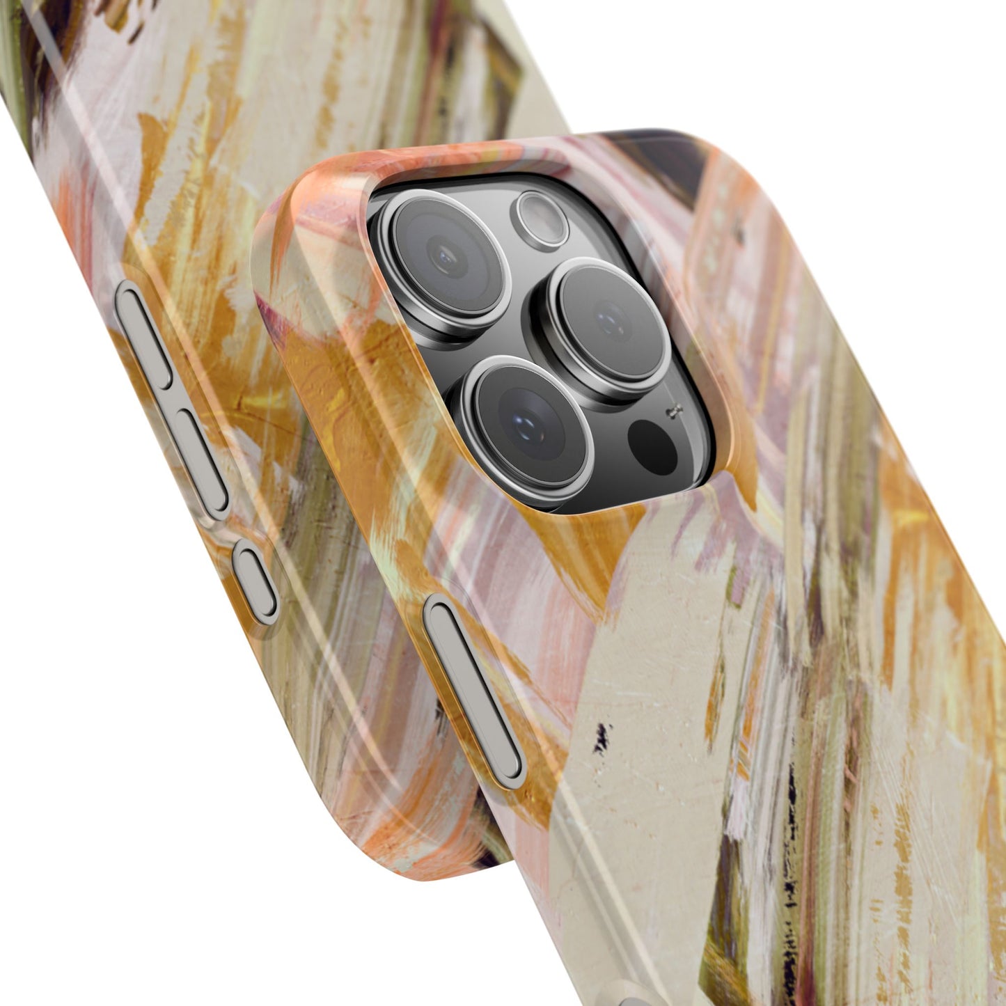 Slim Phone Case – Brush & Bronze