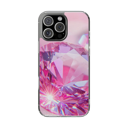 Clear Phone Case – Pink Ice