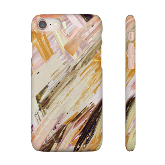 Snap Phone Case – Brush & Bronze