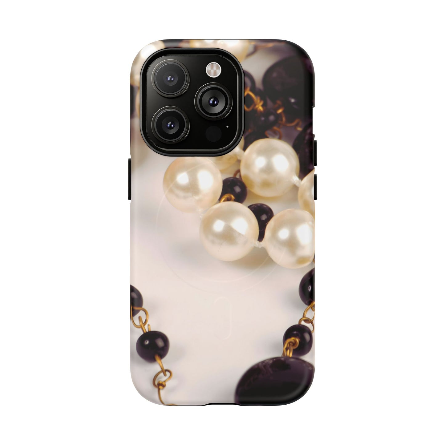 Protective Magnetic Phone Case – Noir Pearl