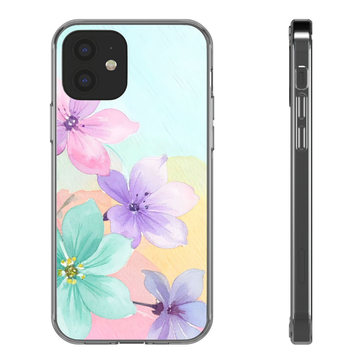 Clear Phone Case – Water Petal