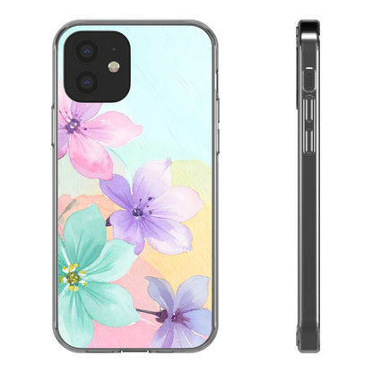 Clear Phone Case – Water Petal