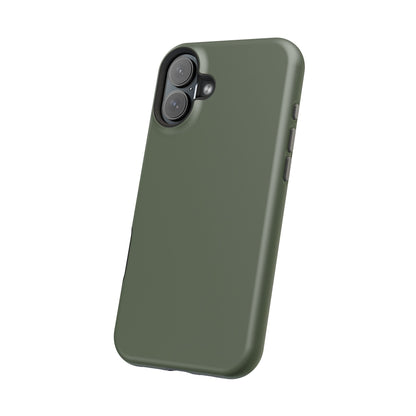 Wireless-Charging Compatible Case – Cabin Green – Compatible with iPhone 13–17 & Samsung Galaxy S25–S26 Series