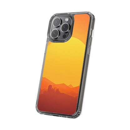 Clear Phone Case – Desert Sunrise