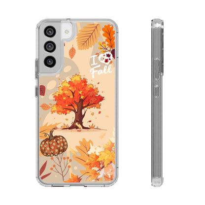 Clear Phone Case – Fall in Love