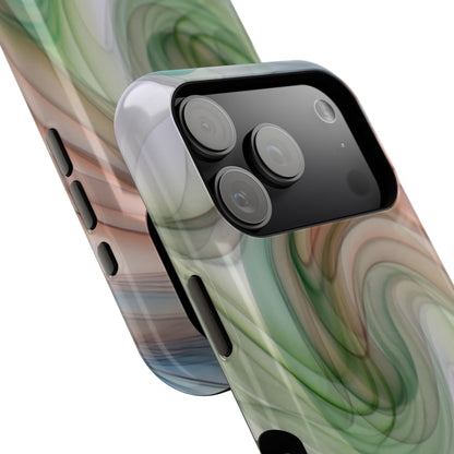 Impact-Resistant Phone Case – Marble Flow