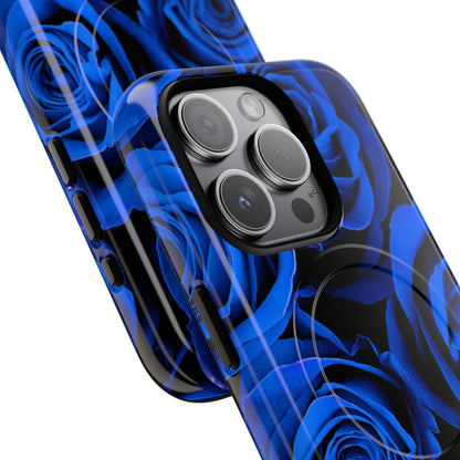 Protective Magnetic Phone Case – Midnight Bloom