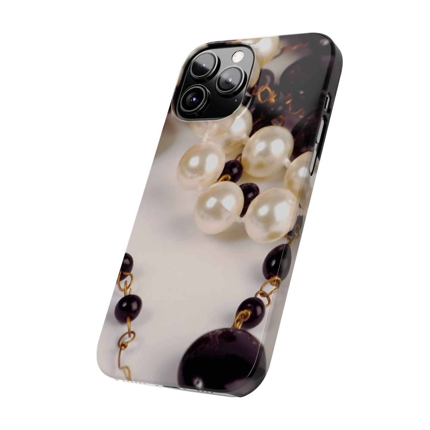 Slim Phone Case – Noir Pearl