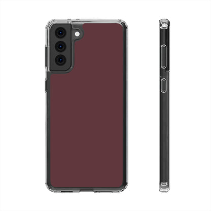 Clear Phone Case – Mulled Wine – Compatible with iPhone 13–17 & Samsung Galaxy S25–S26 Series