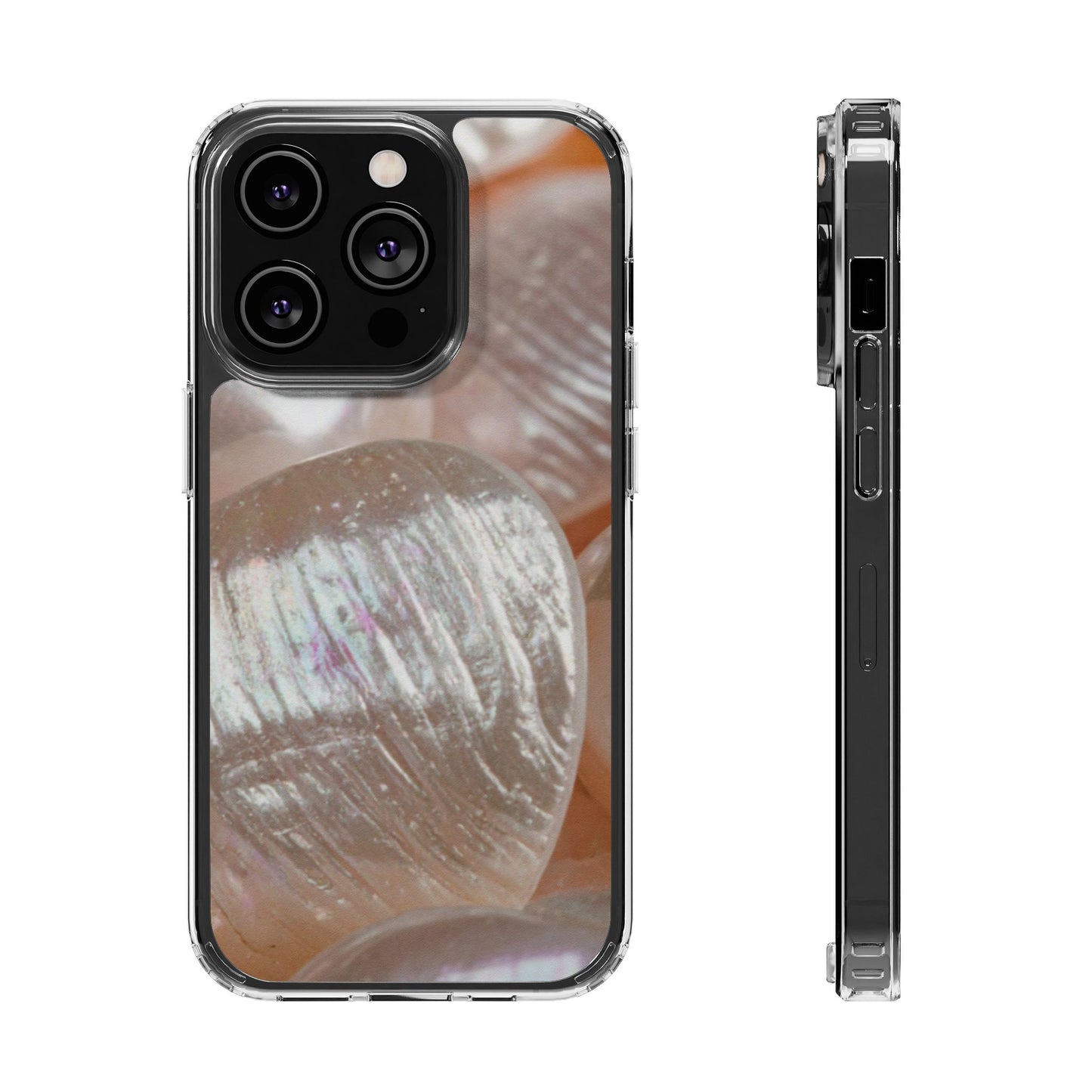 Clear Magnetic Phone Case – Blush Pearl