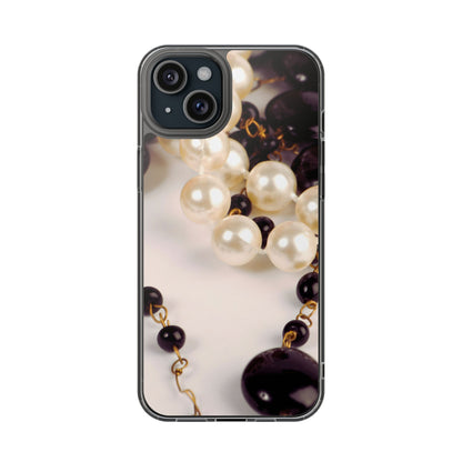 Clear Phone Case – Noir Pearl