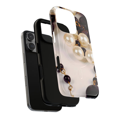 Protective Magnetic Phone Case – Noir Pearl