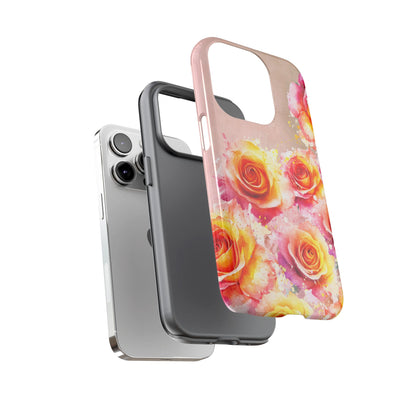 Protective Phone Case – Sunset Roses