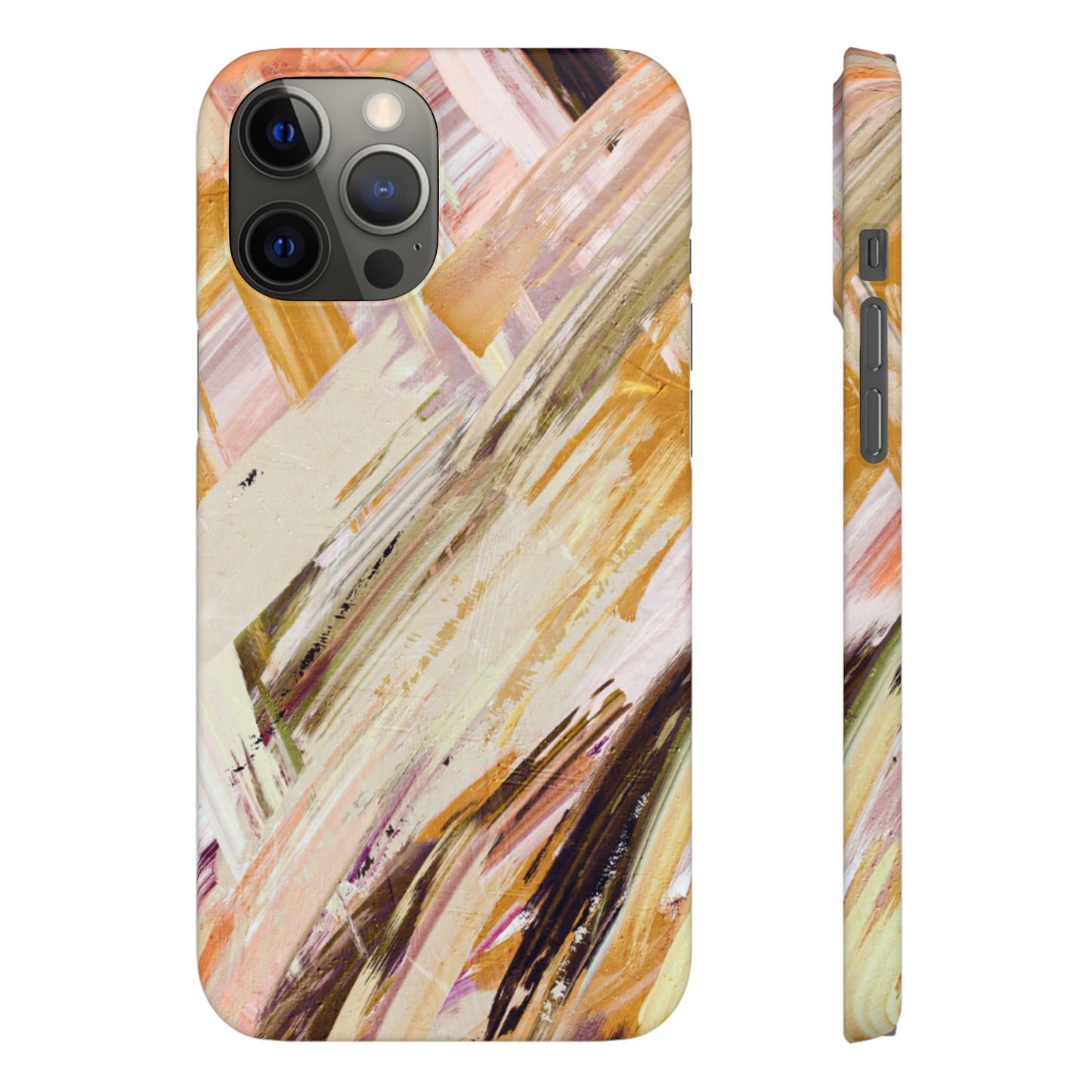 Snap Phone Case – Brush & Bronze