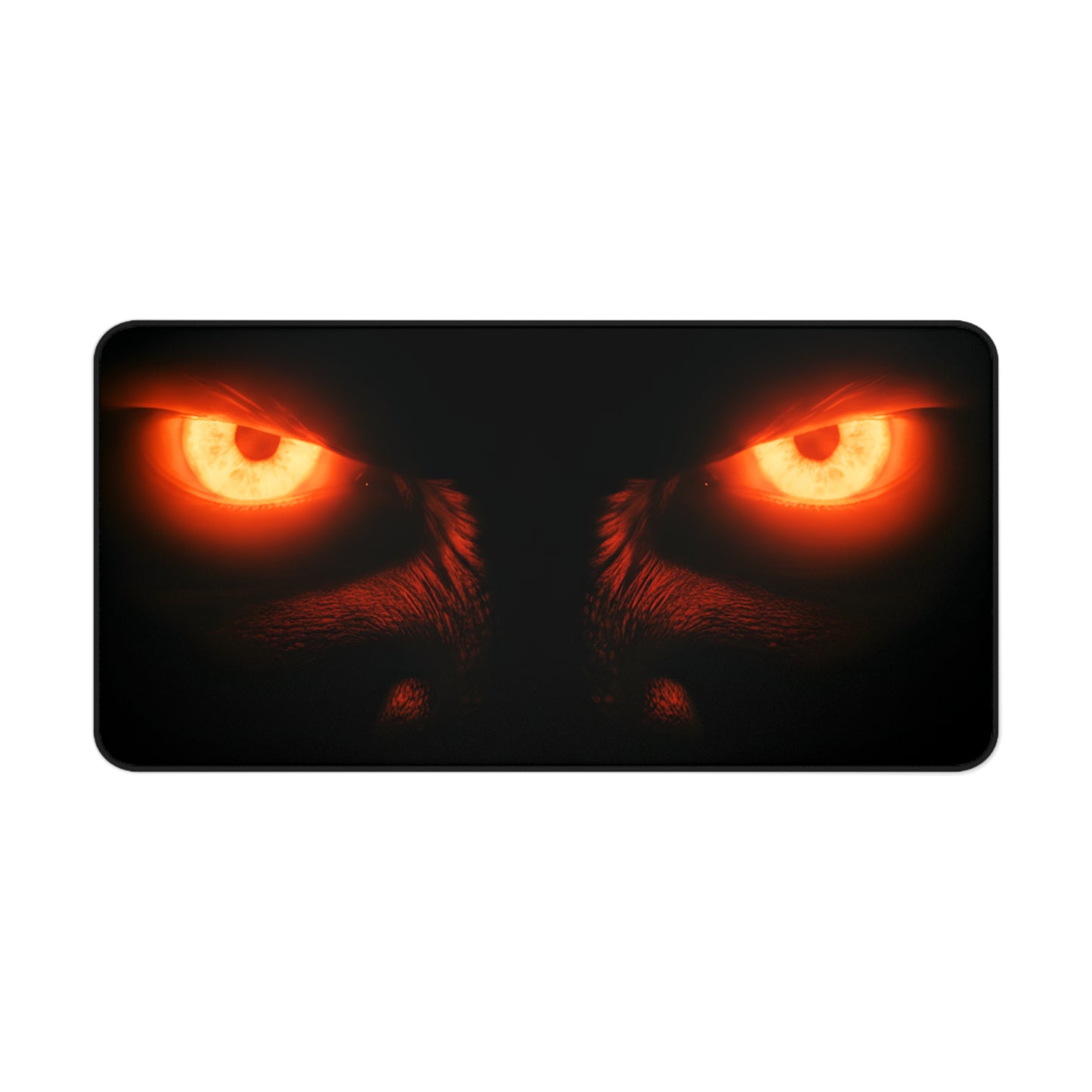 Neoprene Desk Mat – Blazing Monster Eyes