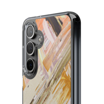 Clear Phone Case – Brush & Bronze