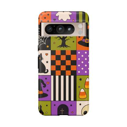 Protective Phone Case – Spooky Patchwork