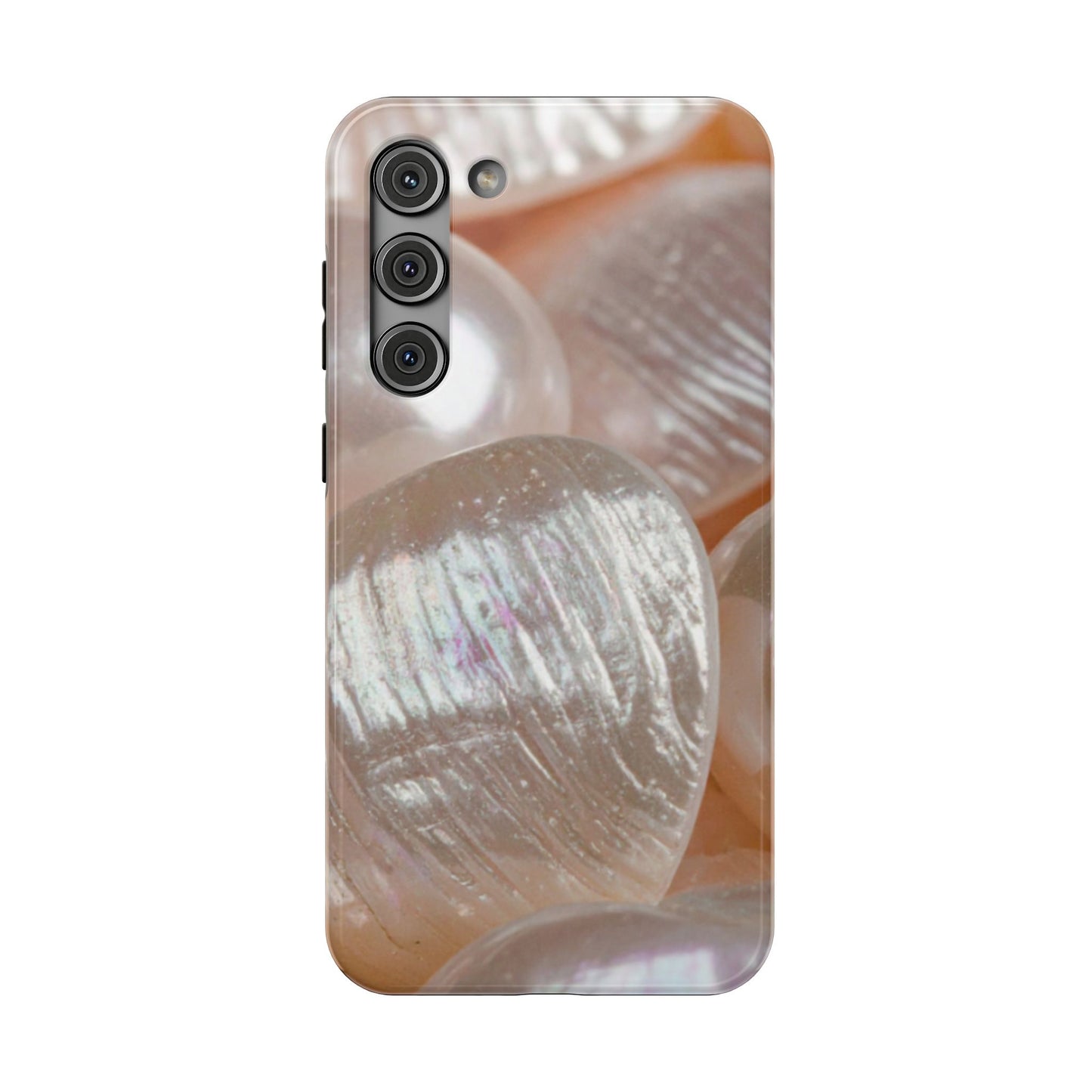 Impact-Resistant Phone Case – Blush Pearl