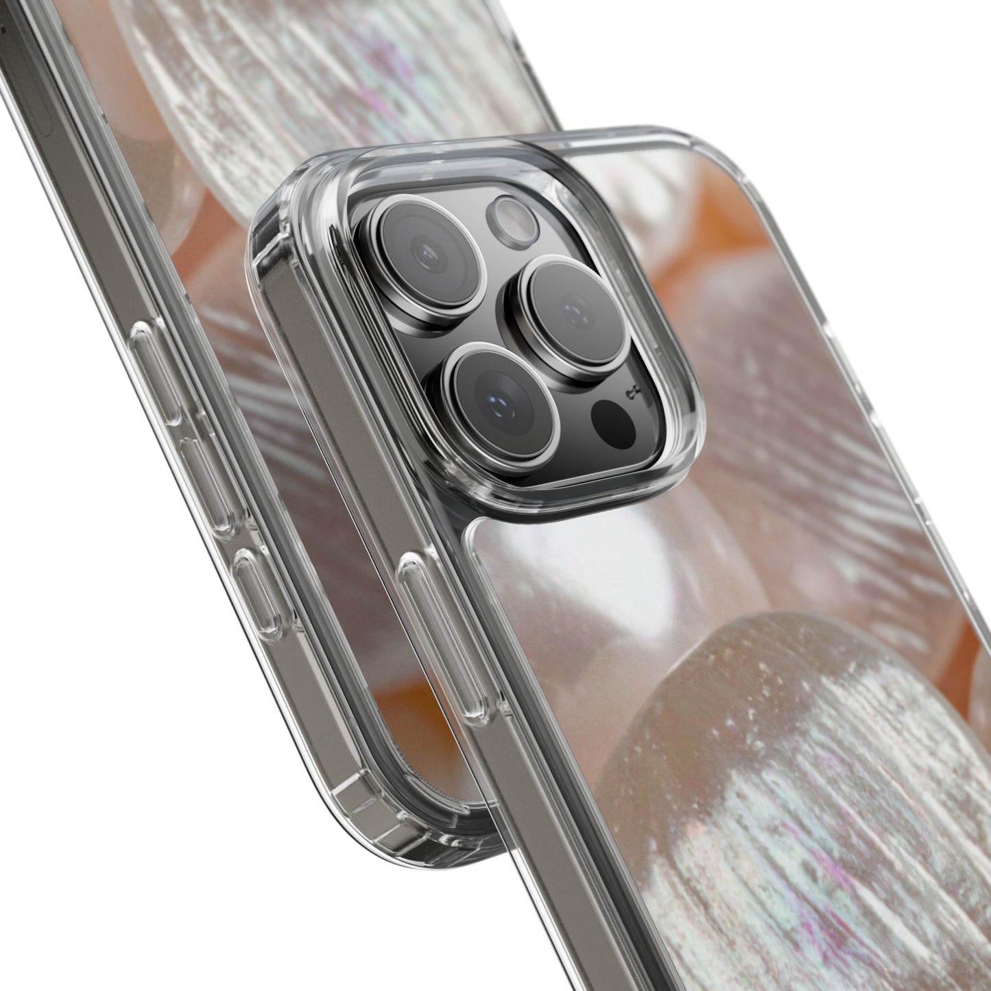 Clear Phone Case – Blush Pearl