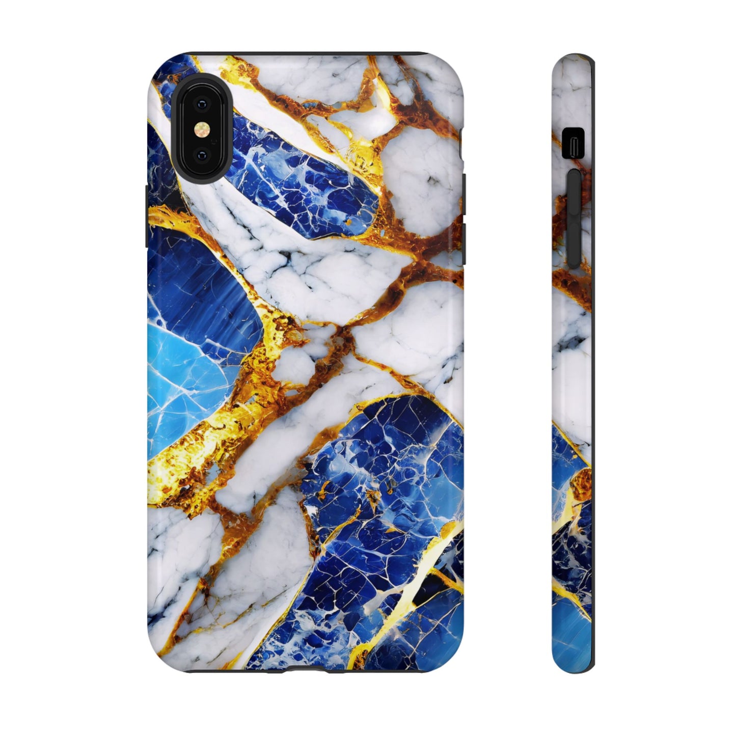 Protective Phone Case – Sapphire Veins