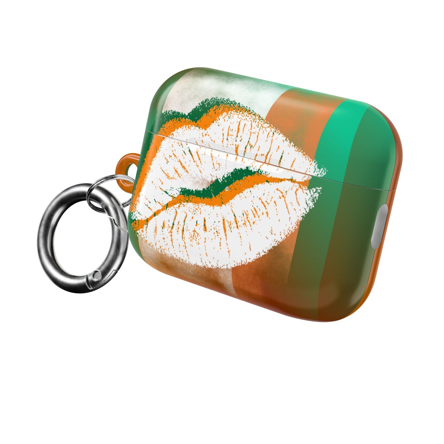 Wireless Earbud Case Cover – Irish Lip St. Patrick’s Day Design
