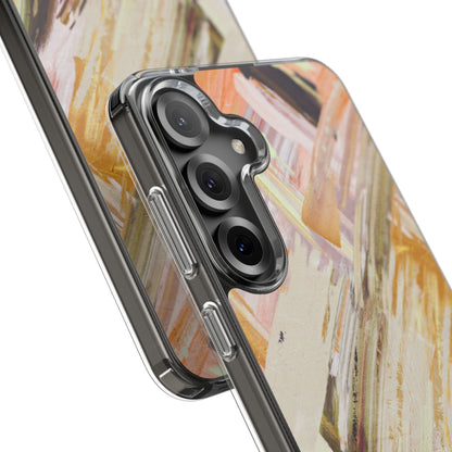 Clear Phone Case – Brush & Bronze
