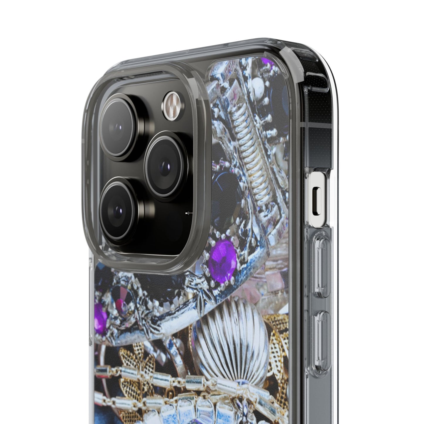 Clear Phone Case – Chrome Jewel